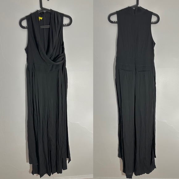 Catherine Malandrino Favorites Marion silk crepe sleeveless jumpsuit black - Picture 5 of 14